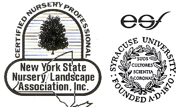 New York State Nursery Landscape Association - NYS Certified Nursery Professional and NYS 
Certified Pesticide Applicator, Syracus University ESF